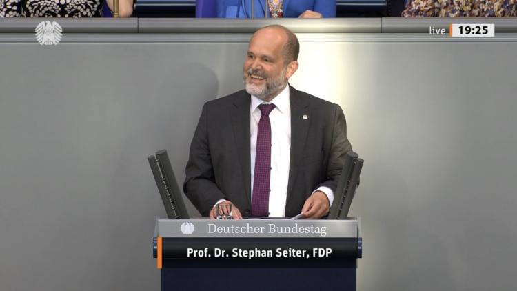 Prof. Dr. Stephan Seiter im Bundestag 
