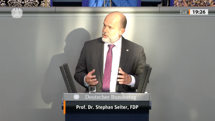 Prof. Dr. Stephan Seiter im Bundestag