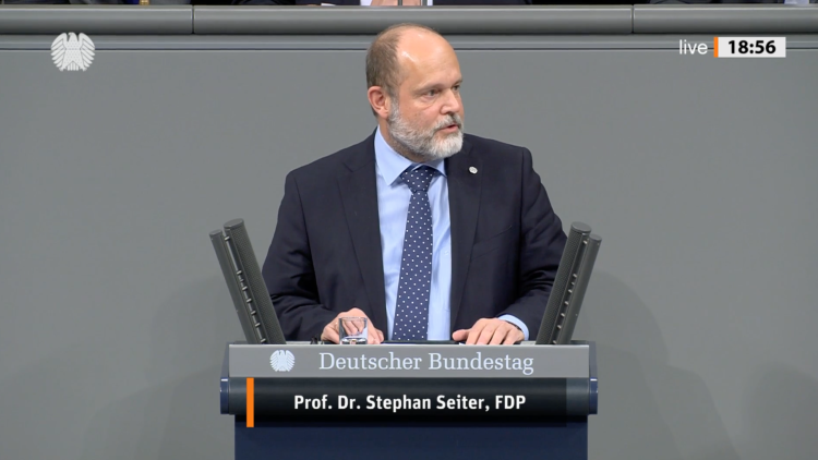 Prof. Dr. Stephan Seiter im Bundestag 