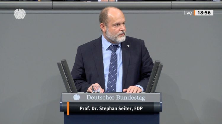 Prof. Dr. Stephan Seiter im Bundestag