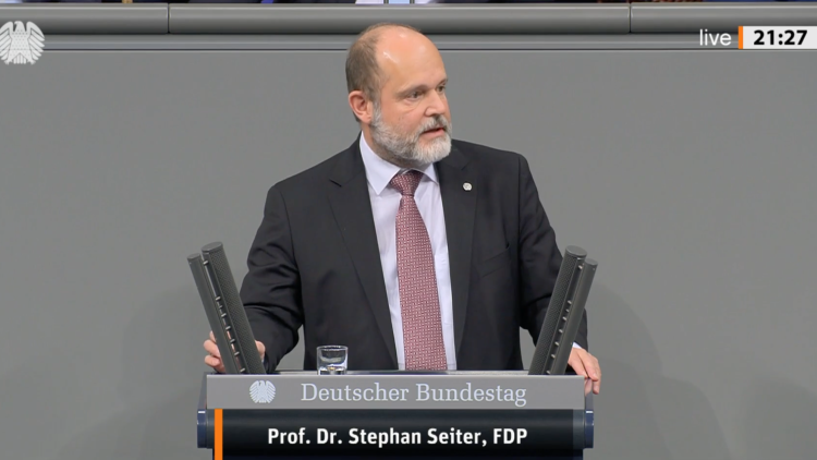 Prof. Dr. Stephan Seiter im Bundestag
