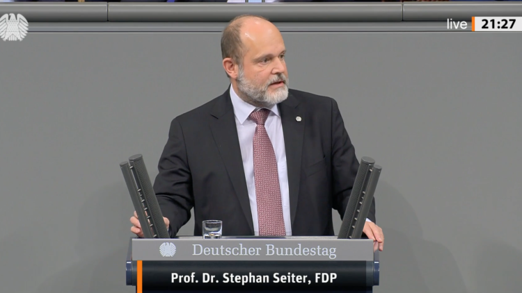 Prof. Dr. Stephan Seiter im Bundestag 