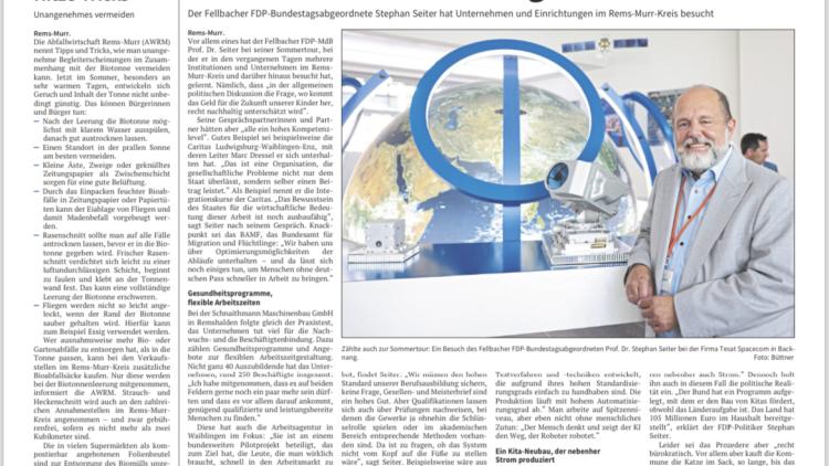 Stephan Seiter in der Presse